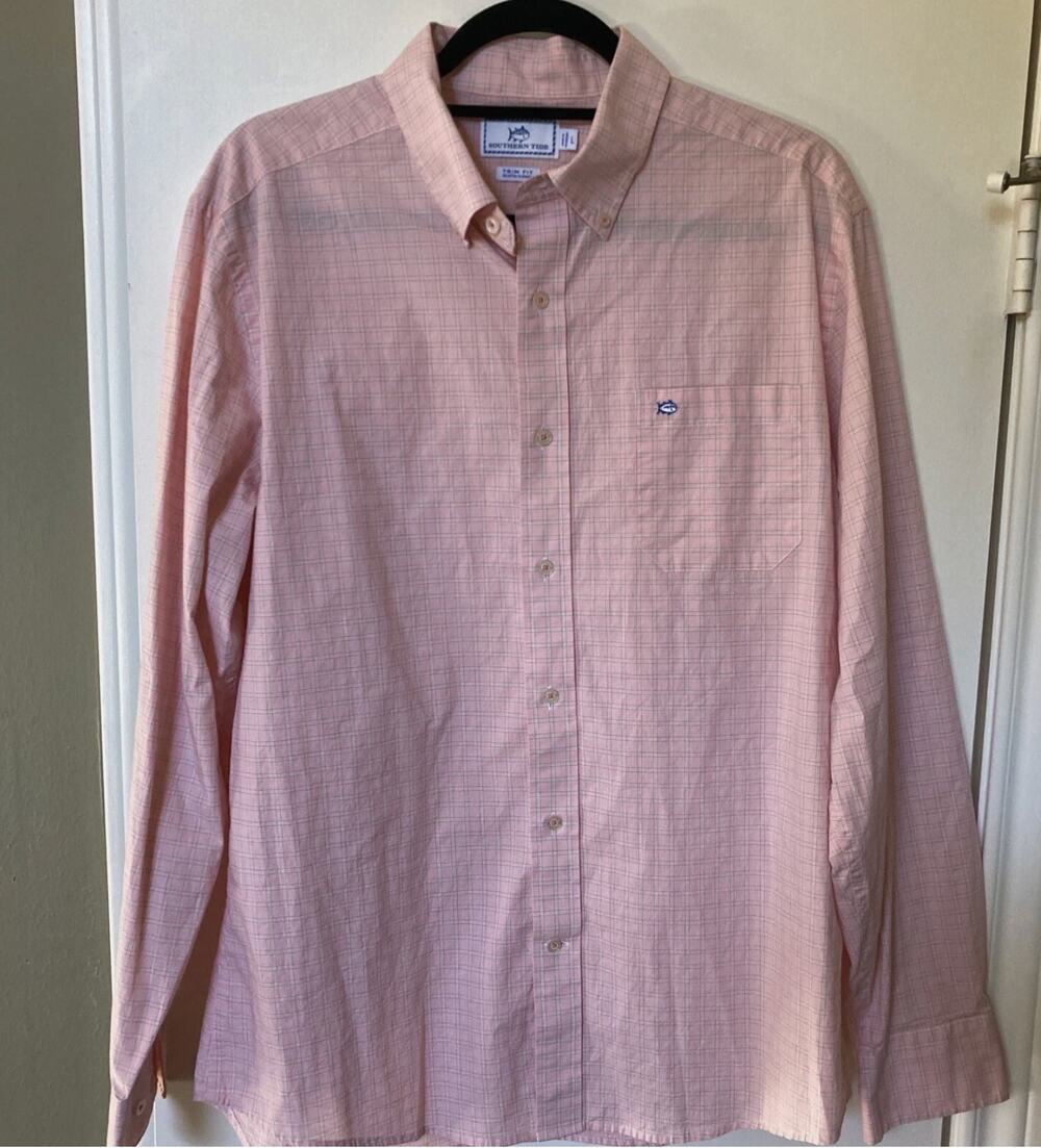 Southern Tide Mens Button Up Dress Shirt SZ XL